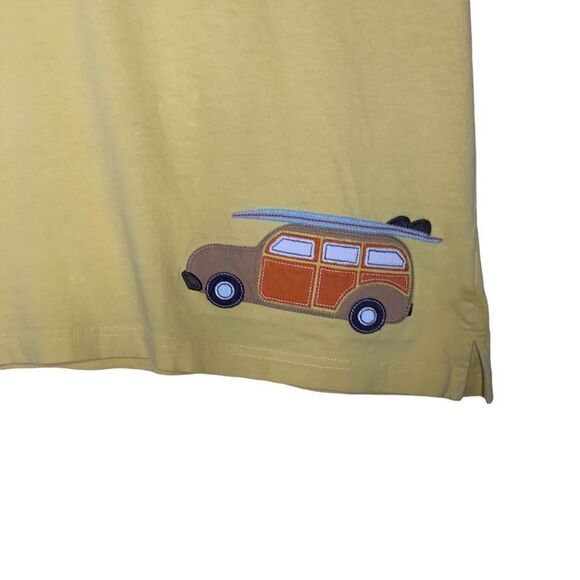 Hartstrings Boy's size 8 Panel wagon surfing yellow Cotton Polo Shirt top - Picture 4 of 11
